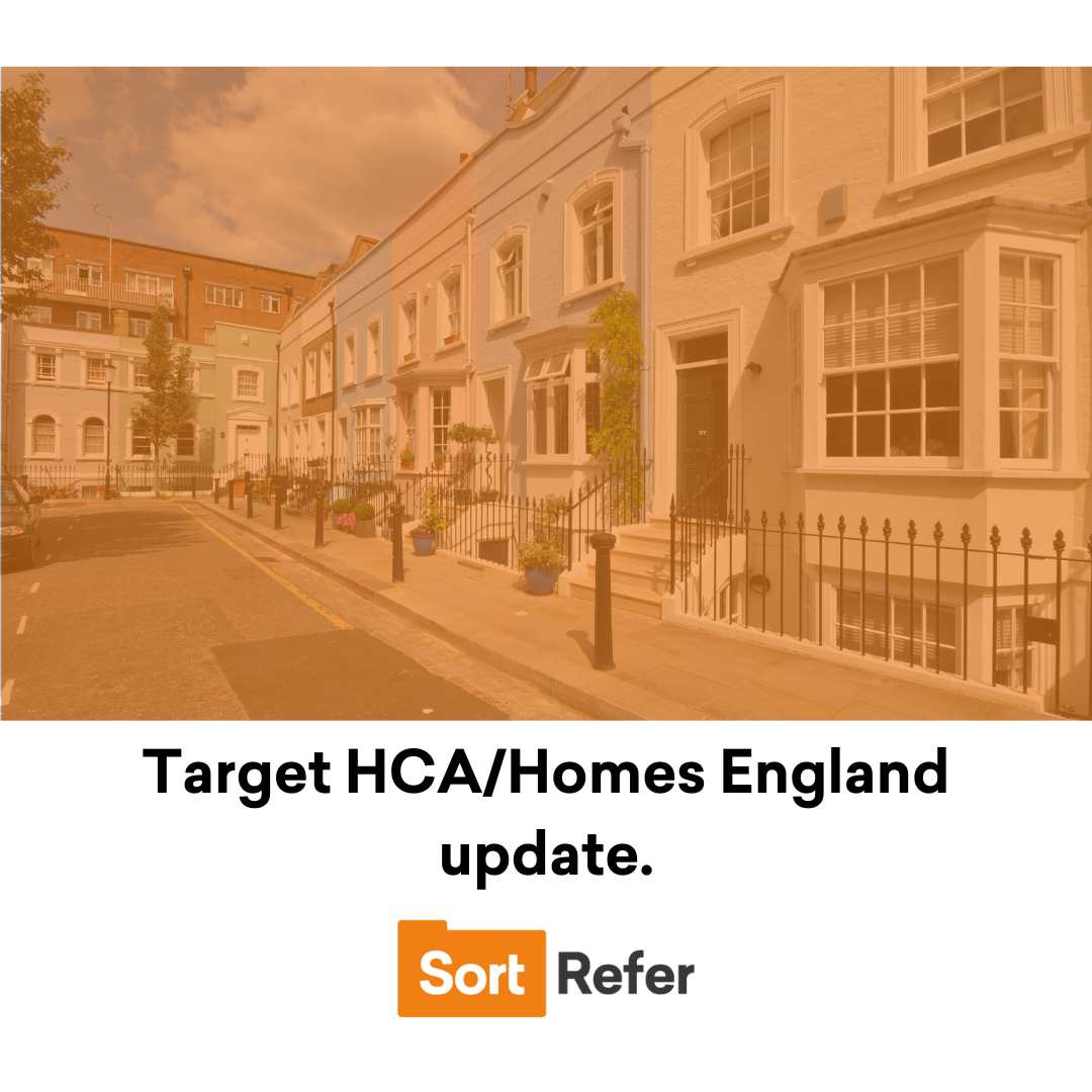 Target HCA/Homes England update